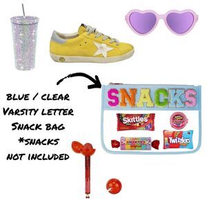 BAG -Clear/Blue SNACK Bag